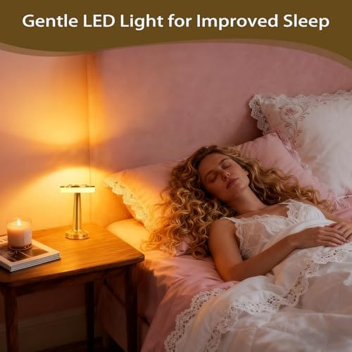 16 Pcs Gold Cordless Table Lamps with Touch Sensor Portable 3 Color Dimming up LED Table Lamp 15 Hours Rechargeable Battery Desk Light for Living Room Nursery Restaurant - Image 5