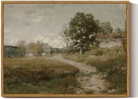 InSimSea Framed Canvas Wall Art Decor, French Countryside Painting, Farmhouse Rustic Decor for Kitchen Living Room Shelf, 12"x16" by InSimSeaArt