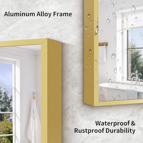 71"x30" Floor Mirror Full Length - Standing Mirror with Aluminum Alloy Frame, Large Body Mirror for Bedroom, Living Room, Wall Mounted or Leaning - Image 4