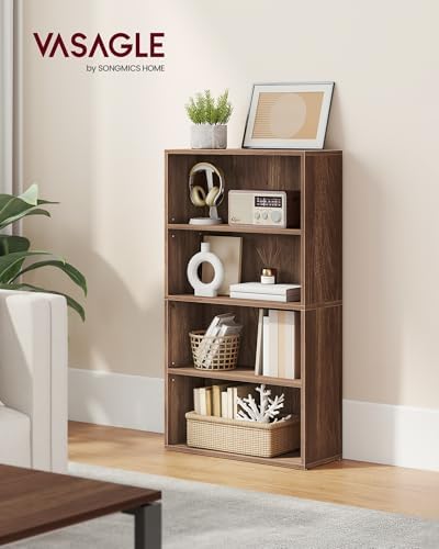 VASAGLE 4-Tier Bookshelf, Storage Organizer, 23.6 x 9.4 x 42.4 Inches - Image 2