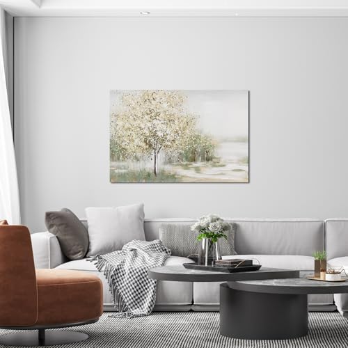 Canvas Wall Art Decor Large Wall Art Pictures for Living Room Canvas Art Wall Decor Landscape Natural Wall Art Decor Artwork for Walls Vintage Tree Wall Art Prints 32" X 48" for Bedroom Office Kitchen - Image 4