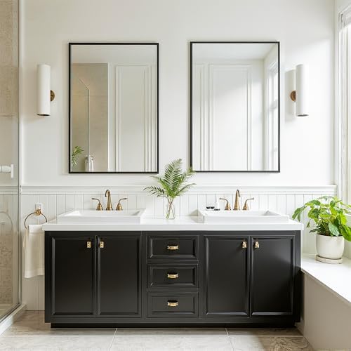 FICTOR Bathroom Vanity Mirror for Over Sink, 20" x 30", Black - Image 7