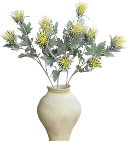20.9In Artificial Tillandsia Air Plant Stems,6Pcs Faux Chrysanthemum - Image 6