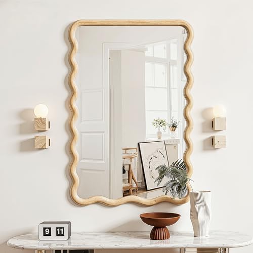 Wavy Mirror for Wall, 36"x24" Bathroom Vanity Mirror - Image 4