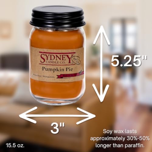 Soy Wax Fall Candles – Whipped Pumpkin Pie, Pack of 2 - Image 2