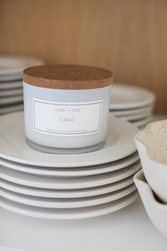 Sand + Fog Scented Candle - Chai – Additional Scents and Sizes – 100% Cotton Lead-Free Wick - Luxury Air Freshening Jar Candles - Perfect Home Decor – 12oz - Image 4
