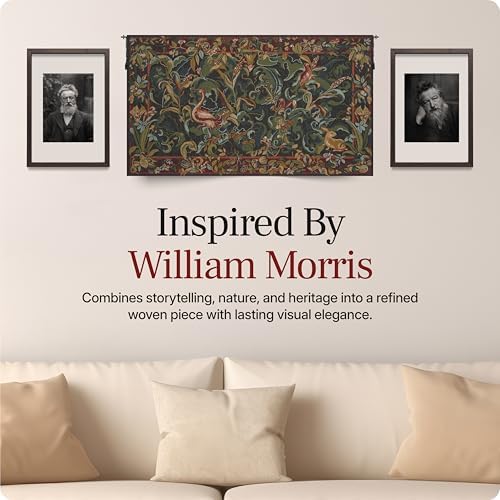 Animals Aristoloches Green Forest Tapestry Wall Hanging 19 x 31 in - Image 5