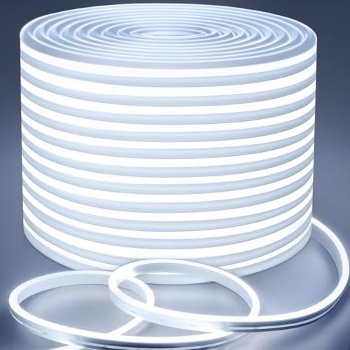 Lamomo LED Strip Lights 100ft, White Dimmable Neon Rope, Waterproof by Lamomo