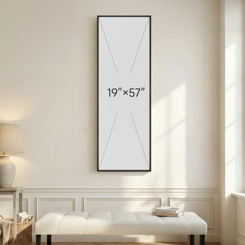 Large Framed Wabi Sabi Abstract Wall Art, Long Narrow Vertical 20x60 In - Image 7