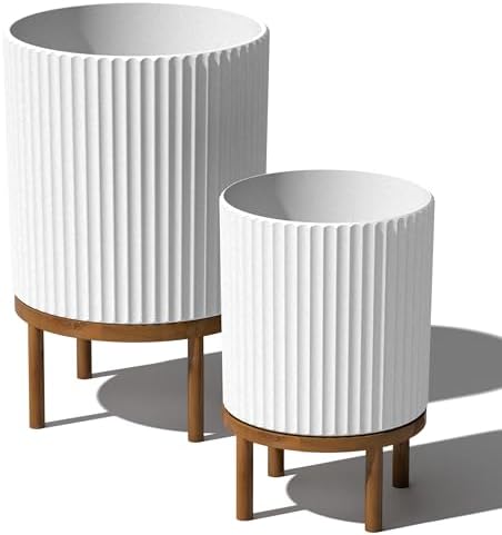 Veradek Demi Series Raised Duo Planters - Set of 2 Planters with Stands by VeradekOutdoor
