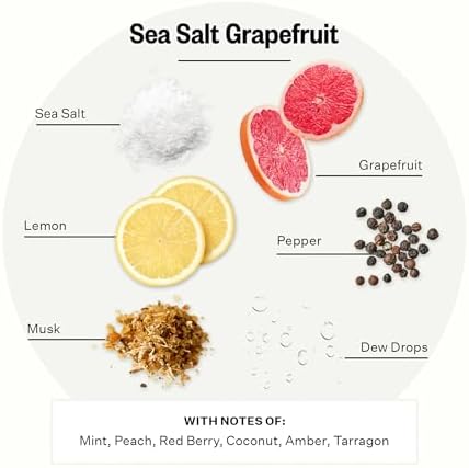 Apotheke Signature Scented Candles for Home, Sea Salt Grapefruit - 10.5 Oz - Image 2