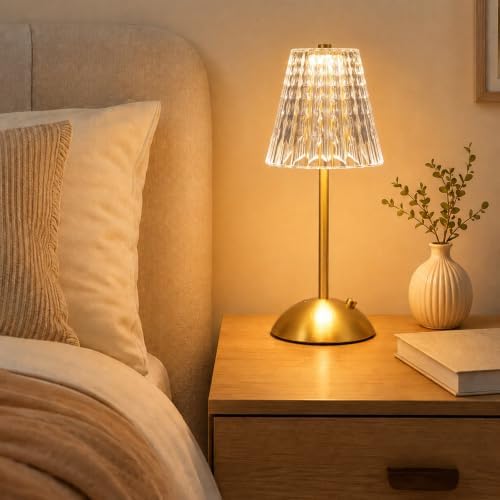 8 Pcs Cordless Table Lamp Rechargeable Touch Lamp,Gold Classic - Image 5