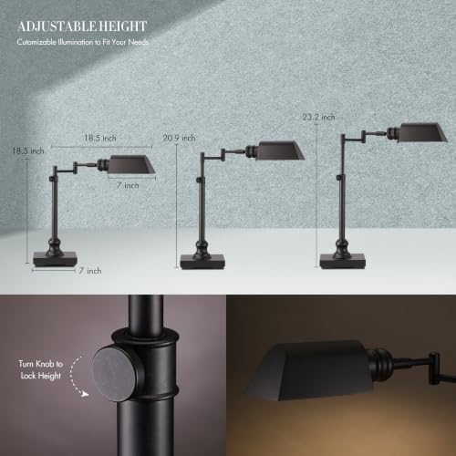 O'Bright Arcadia Pharmacy Desk Lamp, Black - Image 4