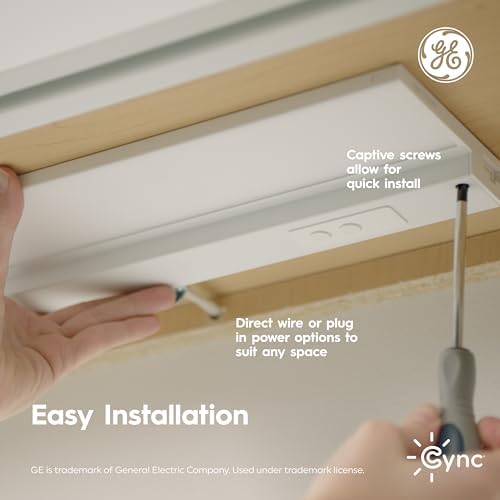 Cync GE Reveal HD+ Smart Undercabinet Light Fixture, Color Changing, 12-in Bar - Image 4
