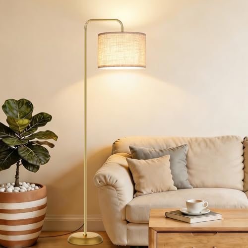 TJOY Floor Lamp, Golden Standing Floor Lamp for Living Room with 3 CCT Bulb by TJOY