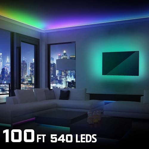 Energizer Smart RGB+IC LED Light Strip, 100 Foot Indoor Wi-Fi Color Flow LED Light Strip, Sound Reactive, Remote Access, Voice Control with Alexa, Siri, Google, Grouping, Scheduling, No Hub Required - Image 5