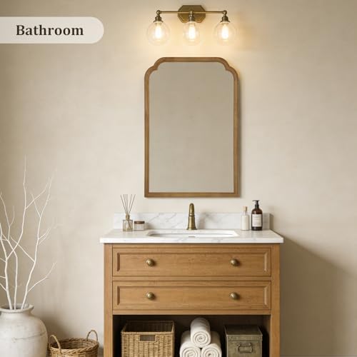 WallBeyond 24" x 36" Natural Wood Mirror for Wall Mounted, Rustic Wood Frame Wall Mirrors Decorative for Living Room or Bathroom Mirror (Natural Color) - Image 6