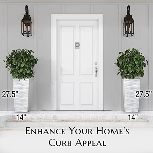 Mueller Janska M-Resin Heavy Duty Tall Planter, Indoor/Outdoor - Image 3