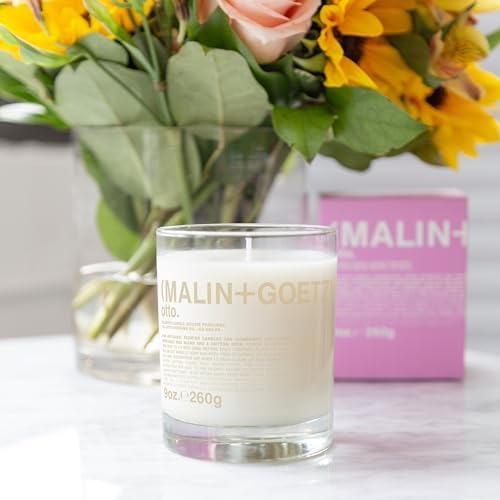 MALIN+GOETZ 9oz Scented Candle | Hand-Poured Soy Wax with Unique Fragrance Blends | Clean-Burning, Vegan & Cruelty-Free | Bergamot, Sage, Otto, Tomato, Strawberry, Cannabis, Dark Rum & Leather - Image 4