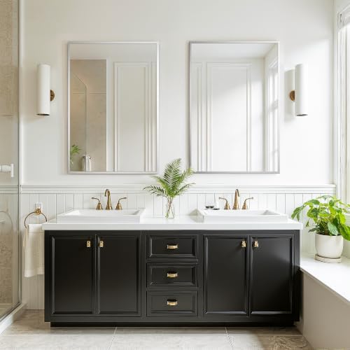 FICTOR Bathroom Vanity Mirror for Over Sink, 20" x 30", Silver - Image 6