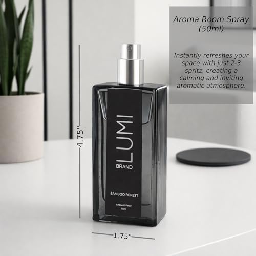 Luxury Aroma Gift Set | Bamboo Forest Scent - Reed Diffuser (200ml), Wood Wick Soy Candle (200g), Room Spray(50ml) | Includes Dried Flowers & 8 Reeds | Luxurious Fragrance for Home Décor | Great Gifts - Image 6