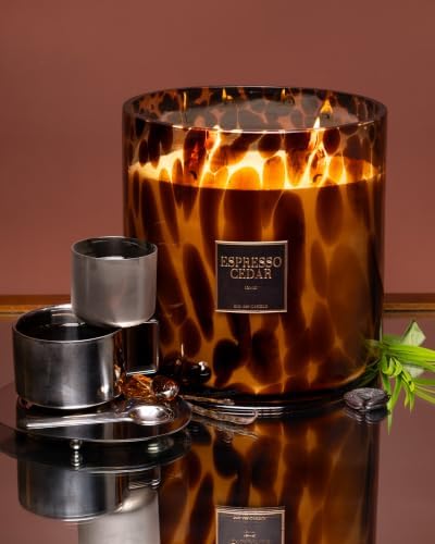 | Huge 10lb Luxury Candle, 150oz, 500 Hours | Espresso Cedar | Espresso, Oakmoss, Cedar | Natural Coconut-Soy Wax | by Big Ass Luxuries | As Seen On Shark Tank - Image 4