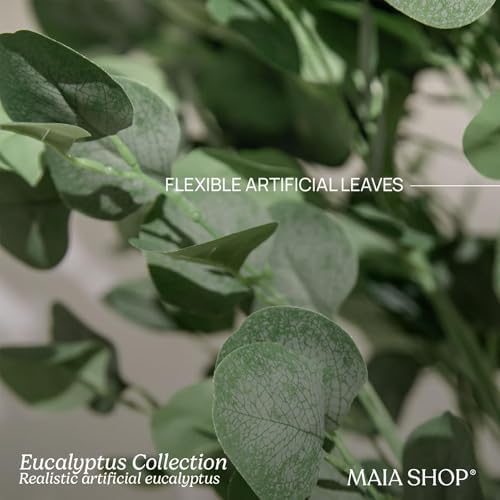Maia Shop - 3ft 5in Artificial Eucalyptus Tree - Indoor Faux Plant - Image 4