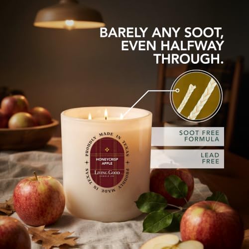 Honeycrisp Apple Beeswax Candle, Fresh Apple Scented Candle, 90+ Hr Burn - Image 3