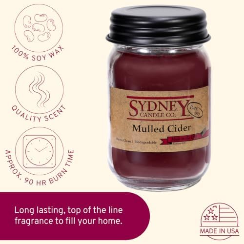 Soy Wax Fall Candles – Mulled Cider, Pack of 2 - Image 3