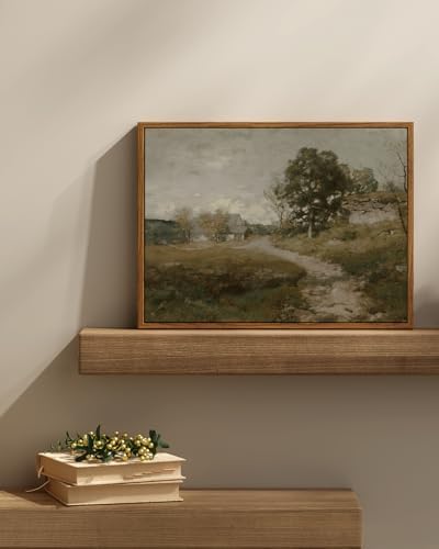 InSimSea Framed Canvas Wall Art Decor, French Countryside Painting, Farmhouse Rustic Decor for Kitchen Living Room Shelf, 12"x16" - Image 2