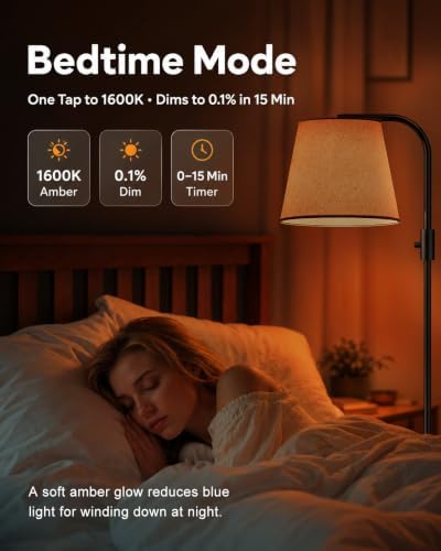 LED Arc Floor Lamp, RGB Color Changing, 65", 350° Swivel Shade - Image 2