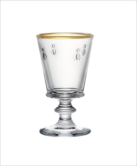La Rochere Gold Rimmed Bee Stemmed Wine Glass Set/4 - Image 3