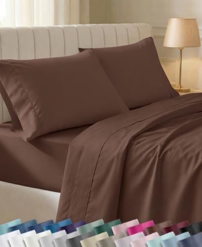 California Design Den Soft 100% Cotton Sateen 3 Pcs XL Twin Bed Sheets Set by CaliforniaDesignDen