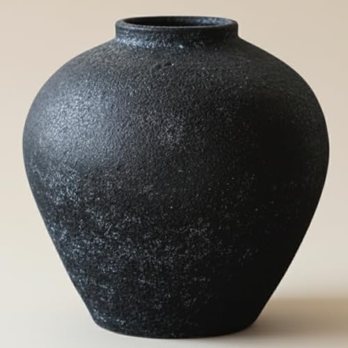 Handmade Large Rustic Ceramic Vase 10.6 inches Tall, Farmhouse by RyddeligHome-AestheticHomeDecor