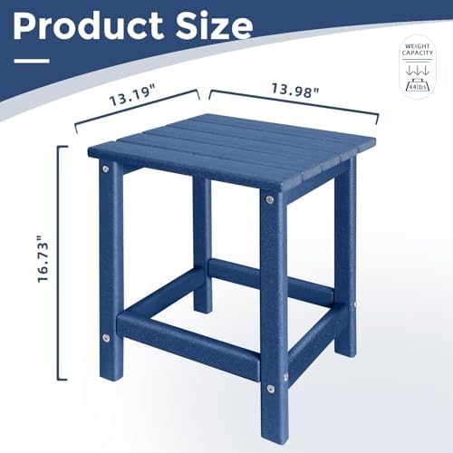 GARDENSTAR Outdoor Side Tables Adirondack, HDPE Small Table for Patio,Outside End Table for Porch, Deck, Pool, Weather Resistant/Easy Maintenance - Image 3