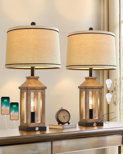 23.75" Farmhouse Dual USB Charging Ports 3-Way Dimmable Touch Control by G-SAFAVA