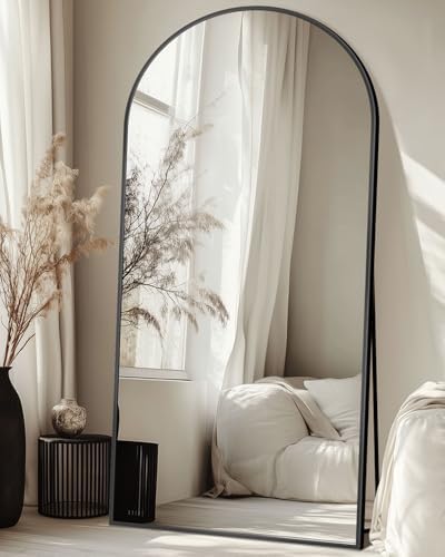 71"x28" Arched Full Length Mirror with Stand,Full Body Floor Mirror by CoomilyBrandStory