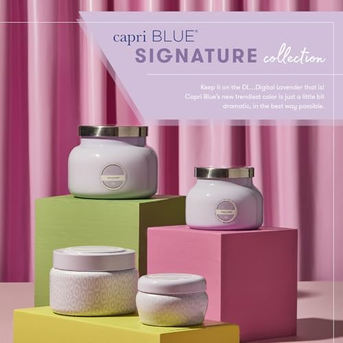 Capri Blue Volcano Scented Candles - Luxury Glass Jar Candles for Home Scented with Tropical Fruit & Sugared Citrus - Soy Wax Blend - Lavender Colored Jar (19 oz) - Image 6
