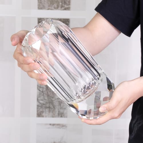 KAMMAK Glass Vase, Transparency Hand Blown Decorative Vase - Image 6