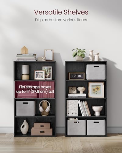VASAGLE 4-Tier Bookshelf, Storage Organizer, 23.6 x 9.5 x 42.4 Inches - Image 5