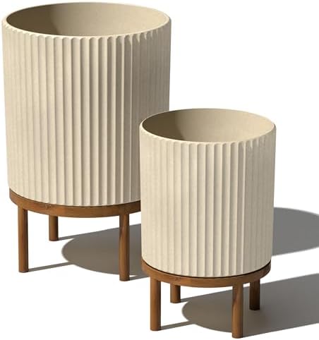 Veradek Demi Series Raised Duo Planters - Set of 2 Planters with Stands by VeradekOutdoor