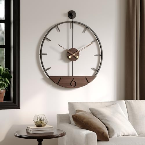 Cuspin Large Wall Clock 30 Inch Modern Farmhouse Wall Clock for Living Room - Image 2