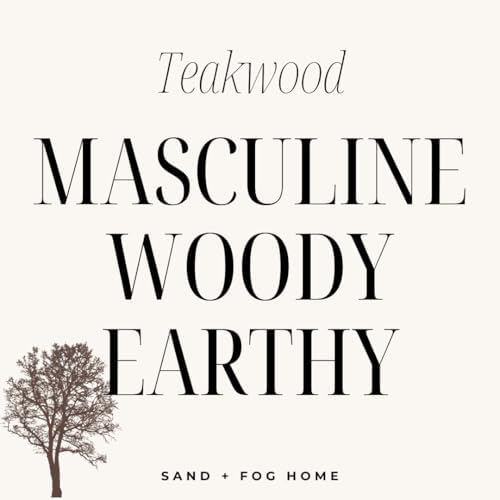 Sand + Fog Scented Candle - Teakwood – Additional Scents and Sizes – 100% Cotton Lead-Free Wick - Luxury Air Freshening Jar Candles - Perfect Home Decor – 12oz - Image 4