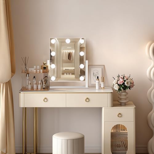 Ratsamee Rechargeable Vanity Mirror, 8000mAh 12"×14" Makeup Mirror - Image 2