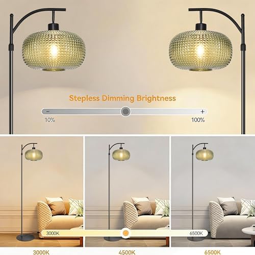 Floor Lamp for Living Room,Bedroom,Modern Standing Lamp with Remote Control - Image 2