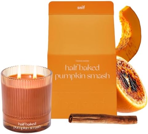 Half Baked Pumpkin Smash Scented Candle by Snif, 8.5oz by Snif