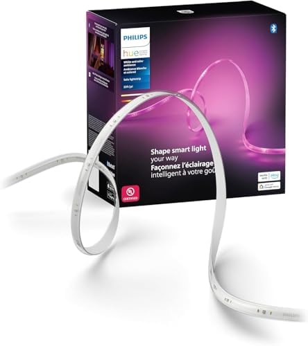 Philips Hue Indoor 16 Ft Smart LED Solo lightstrip Base Kit - 1 Pack - Control with Hue App - Compatible with Alexa, Google Assistant and Apple HomeKit by Unknown