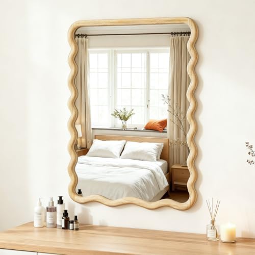 Wavy Mirror for Wall, 36"x24" Bathroom Vanity Mirror - Image 3