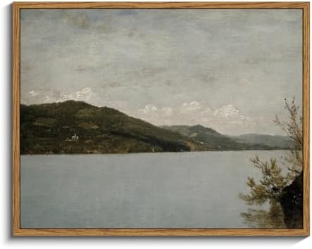 InSimSea Framed Canvas Wall Art Vintage Decor, Home Decor Classical Landscape Paintings Artwork, Vintage Nature Decor, Retro Wall Decoration for Bedroom Living Room Bathroom, 11"x14" by InSimSeaArt