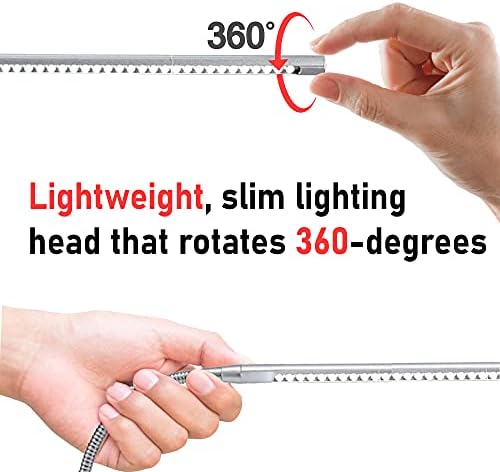 Americanails Original FlexiLamp - LED Table Desk Lamp - Removable Clamp - Adjustable Lighting for Nail Stations - Manicure Table Light - Flexible Arm - 48 LED Beads - 300 Lumens - Image 5
